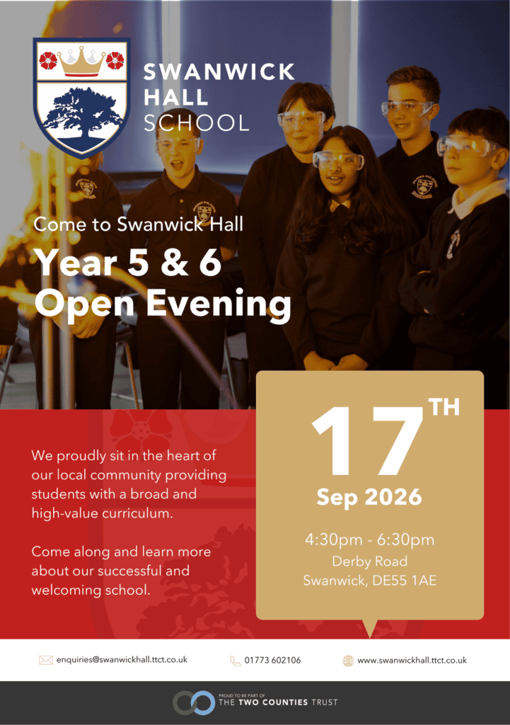 Swanwick Hall Open Evening Graphic Y6